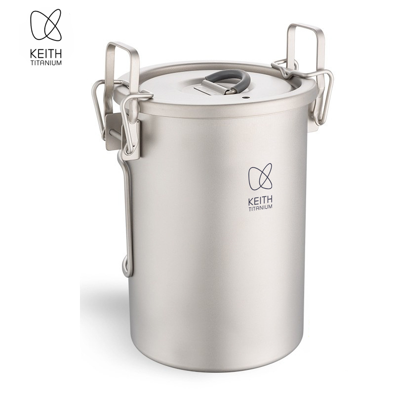 Camping Cooking Sets - KEITH Reiskocher aus reinem Titan, 900