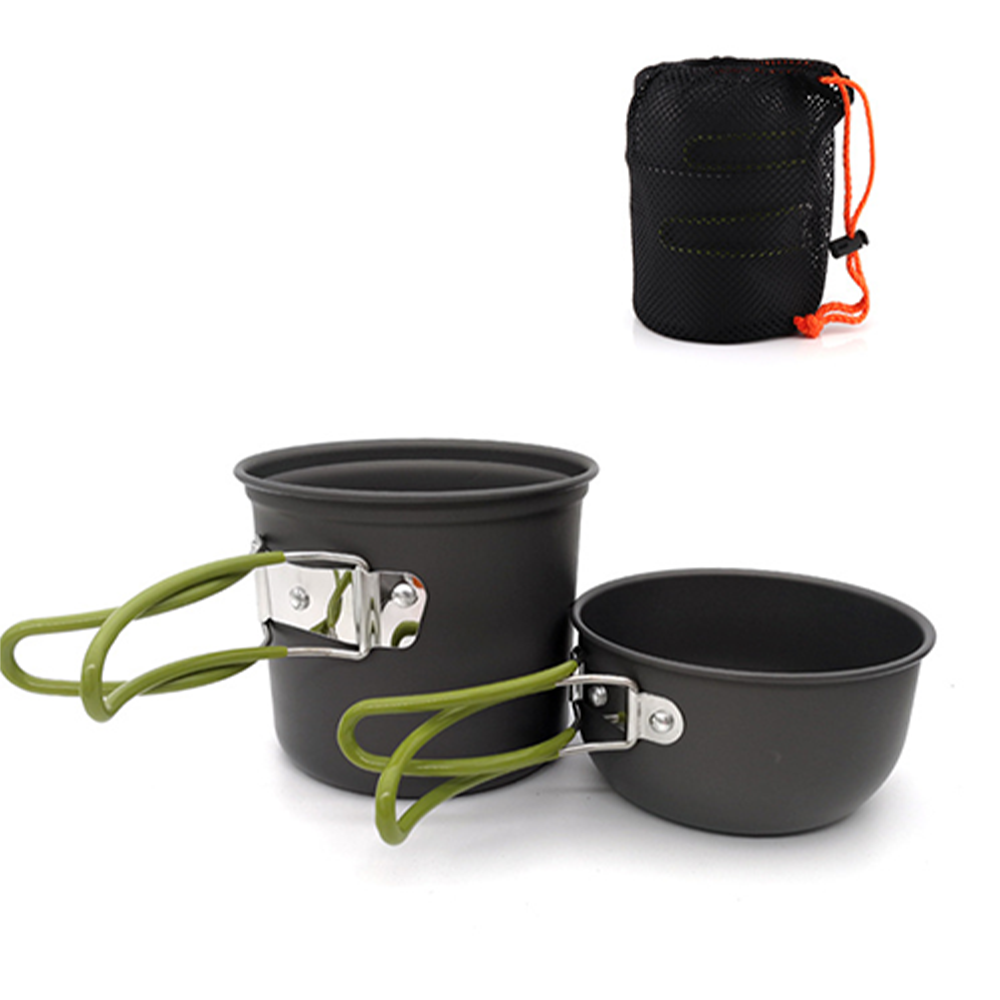 Camping Cooking Sets - Pacoone Ultraleichtes Camping-Geschirr, Kochtopf, Utensilien-Set, leichte