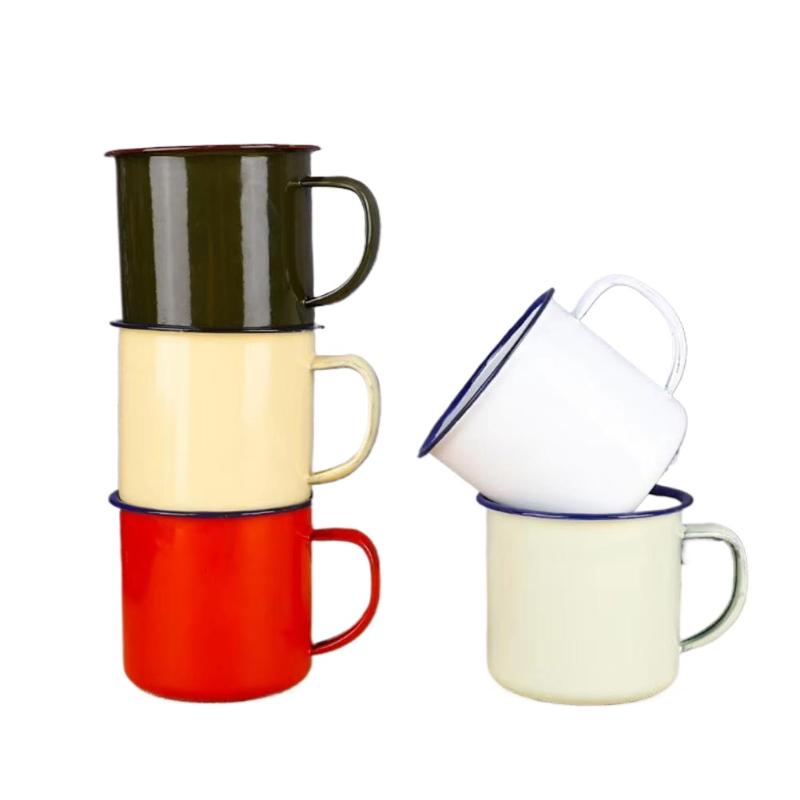 Camping Cooking Mug - Emaille-Trinkbecher in verschiedenen Farben und Größen