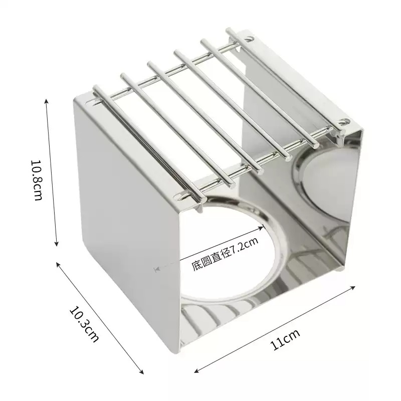 Camping Cooking Sets - Quadratischer Kaffeekocherständer aus Edelstahl, stabiler Topfständer