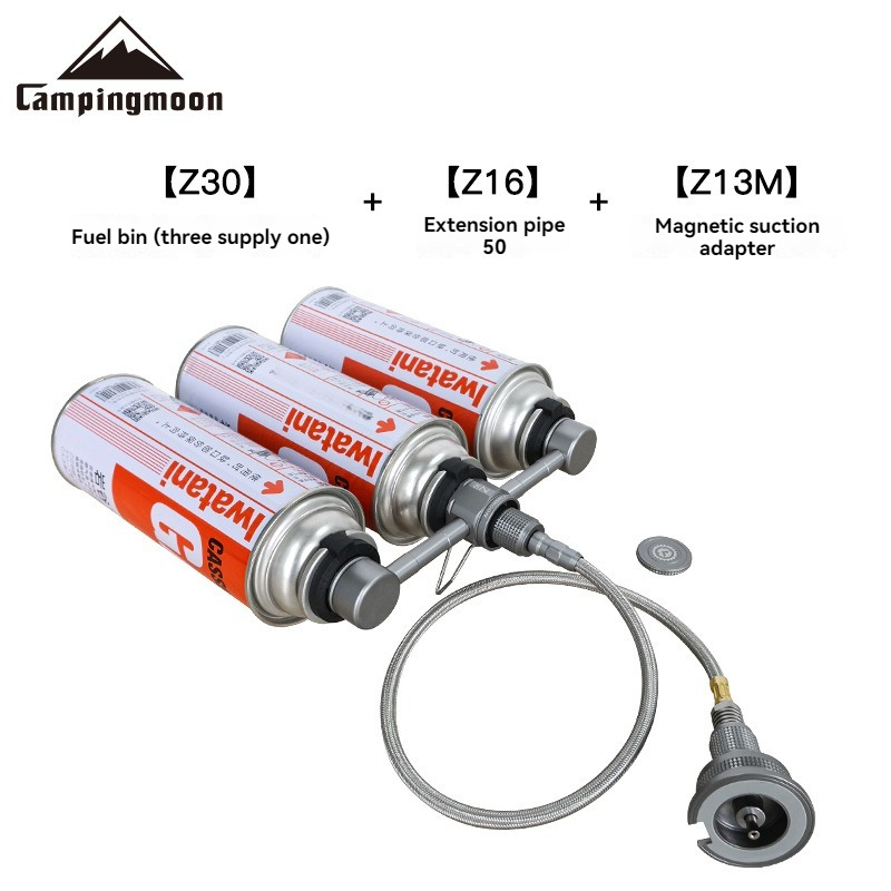 Camping Cooking Propane - Kassetten-Kraftstofftank, drei Versorgungen, ein flacher Gasbrenner,