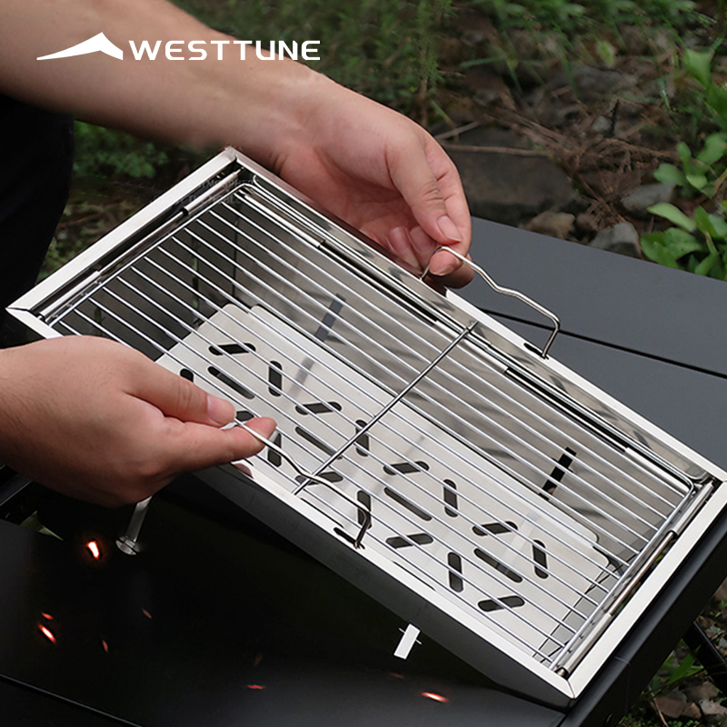 Charcoal Chimney Starter - WESTTUNE IGT Barbecue Grill, zusammenklappbar, Holzkohle,