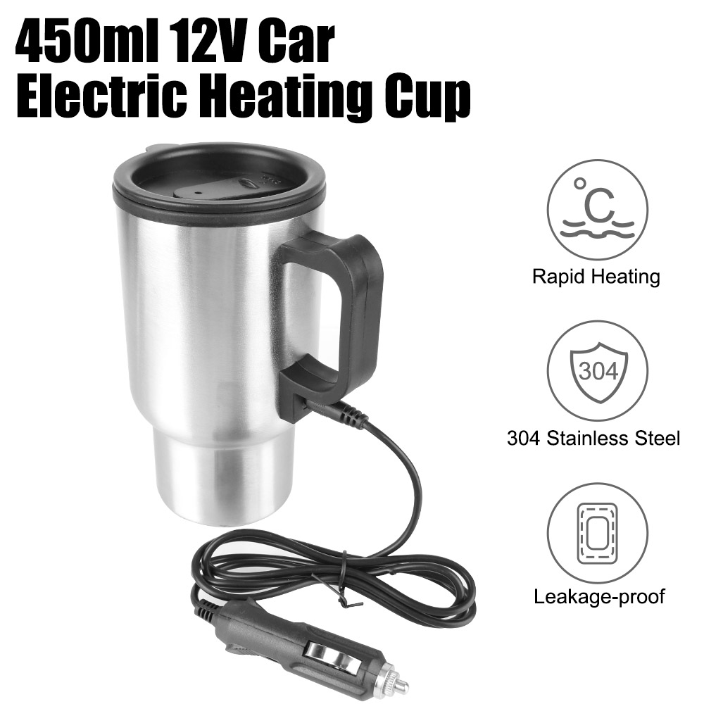 Camping Cooking Mug - 12v 450ml elektrische Heizung Auto Wasserkocher