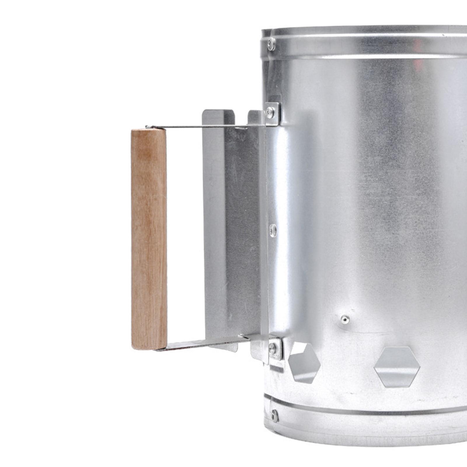 Charcoal Chimney Starter - Barbecue BBQ Schornstein Starter Holzkohlegrill Stahl