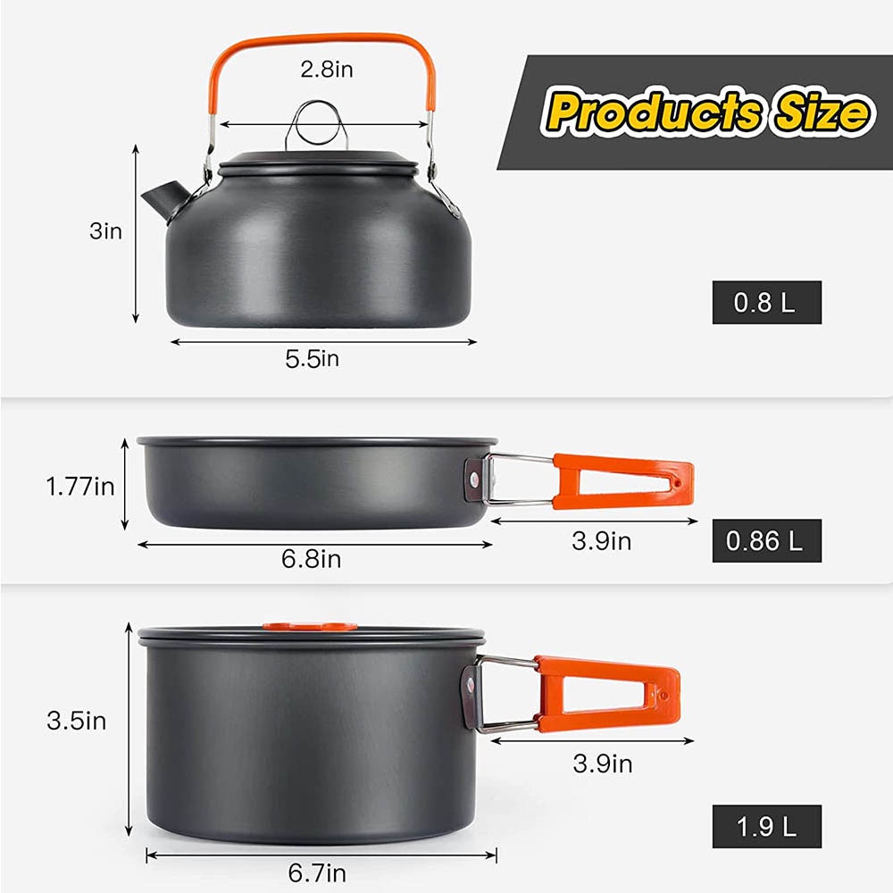 Outdoor-Camping-Kochset, Antih – Camping Cooking Set For 4 Bewertung und Preis
