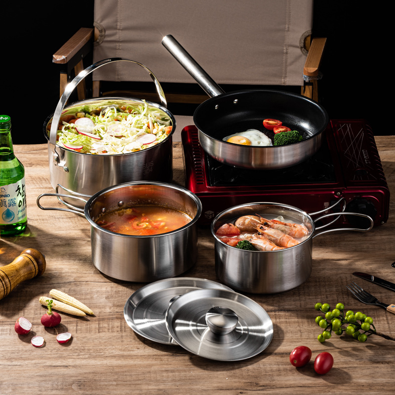 Tragbares Camping-Picknick-Koc – Camping Cooking Set For 4 Bewertung und Preis