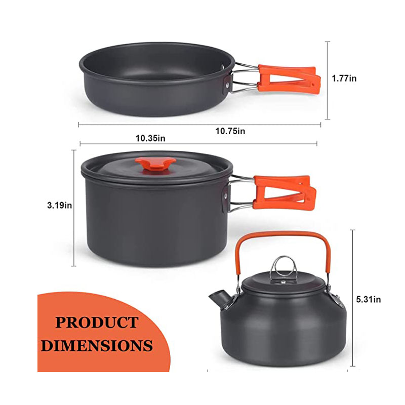 Aluminium Outdoor Camping Koch – Camping Cooking Set For 4 Bewertung und Preis