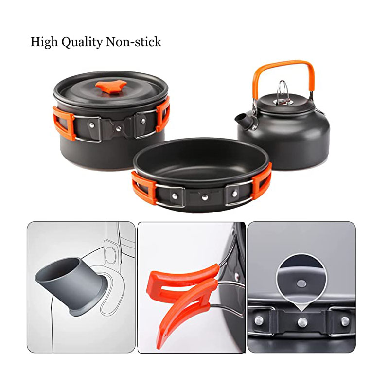 Aluminium Outdoor Camping Koch – Camping Cooking Set For 4 Bewertung und Preis