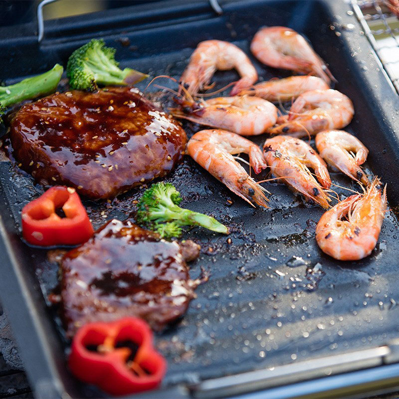Dicke quadratische Grillpfanne – Camping Cooking Sets Bewertung und Preis