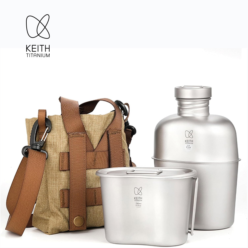 KEITH Reines Titan-Feldflasche – Camping Cooking Sets Bewertung und Preis