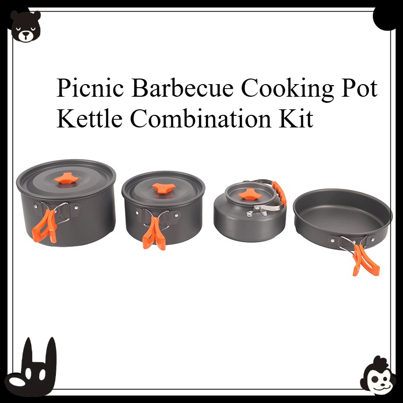 Tragbares Outdoor-Kochgeschirr – Camping Cooking Set For 4 Bewertung und Preis