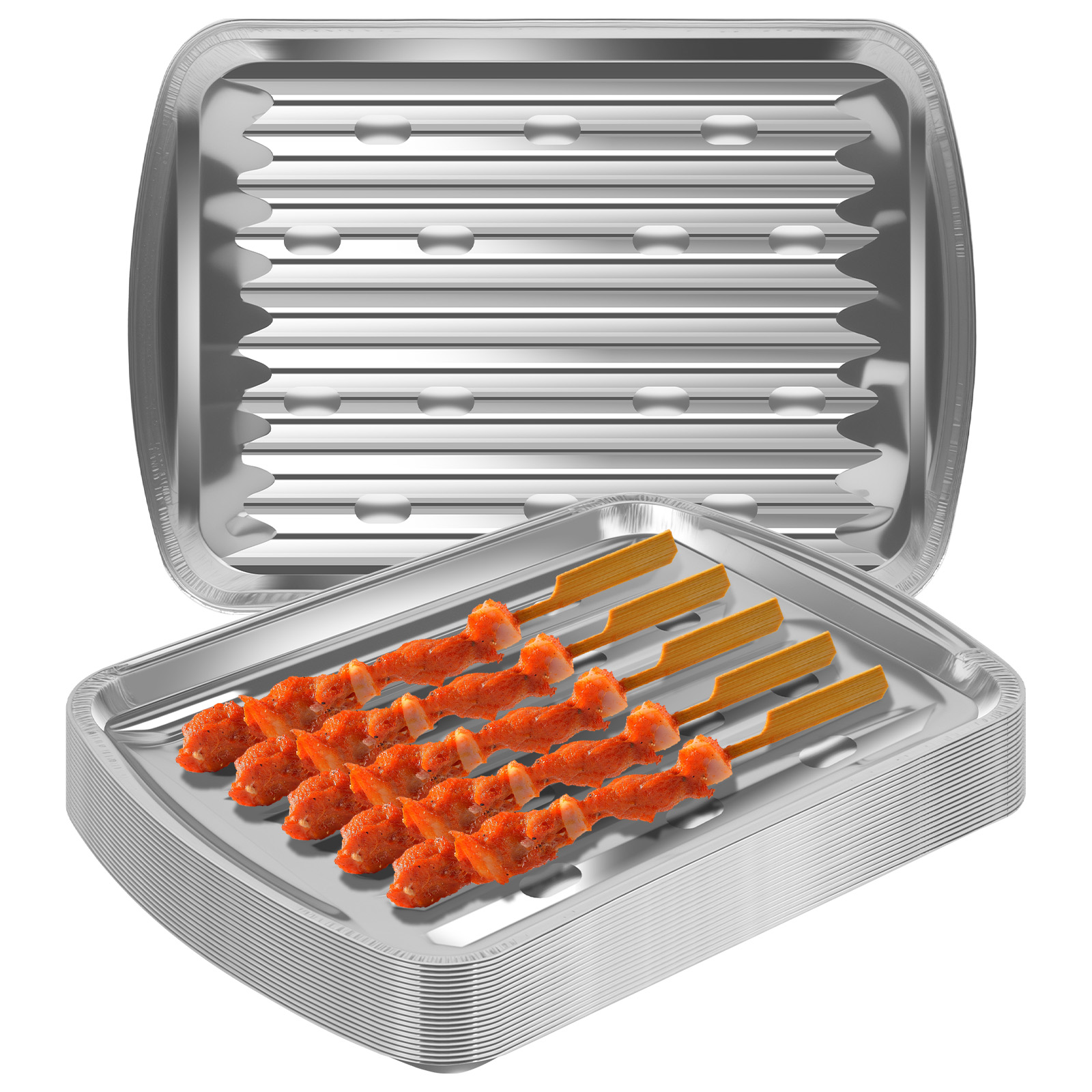 Aluminiumfolien-Tabletts, anti – Camping Cooking Bbq Bewertung und Preis