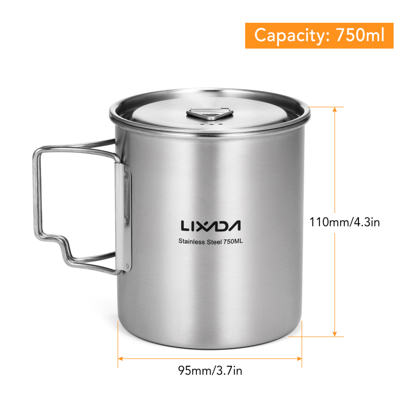 Lixada 750ml Tasse Outdoor Ede – Camping Cooking Mug Bewertung und Preis