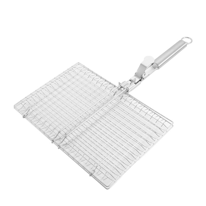 1SET Grill Net BBQ Mesh Griff  – Camping Cooking Bbq Bewertung und Preis