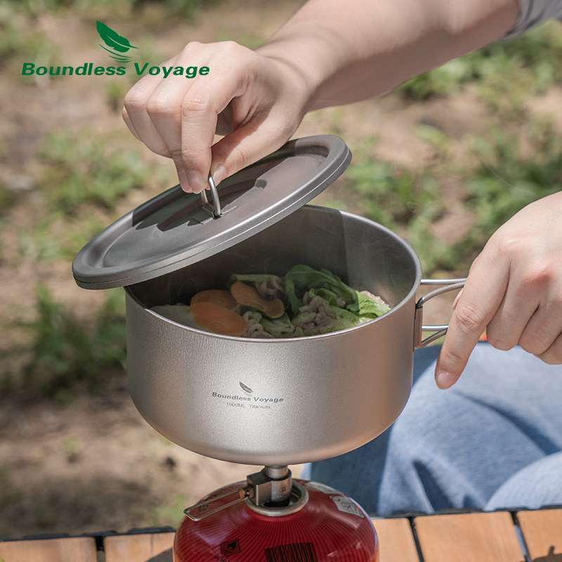 Boundless Voyage Titan-Camping – Camping Cooking Pot With Lid Bewertung und Preis