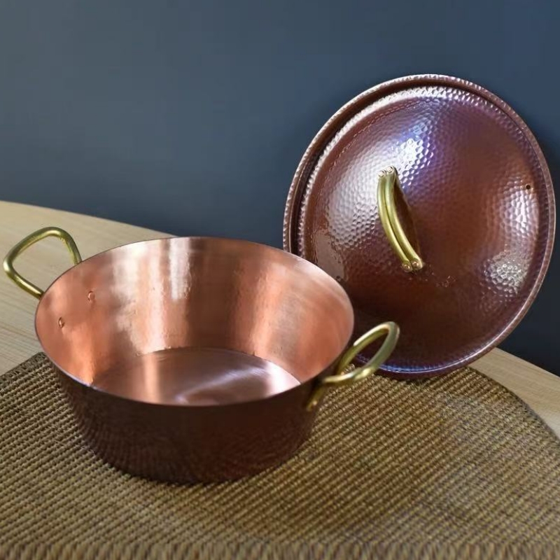 Handgefertigter Vintage-Kupfer – Camping Cooking Pot With Lid Bewertung und Preis